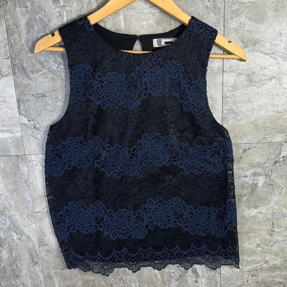 Black and blue lace‎ Kids Dress Size Medium #lacetop